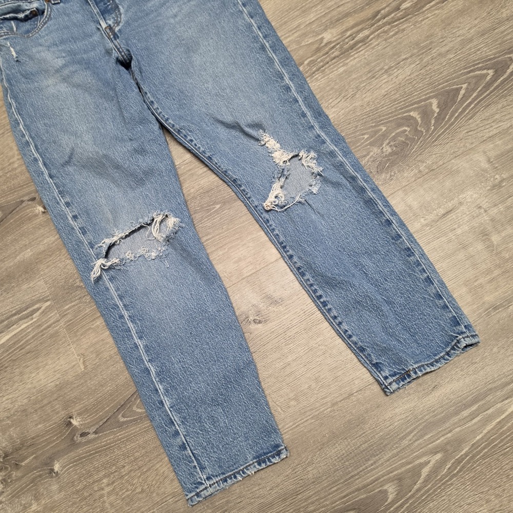 Levi's Premium Wedgie Jeans Women's 31 Distressed Ripped High Rise 31x27 - Picture 3 of 16